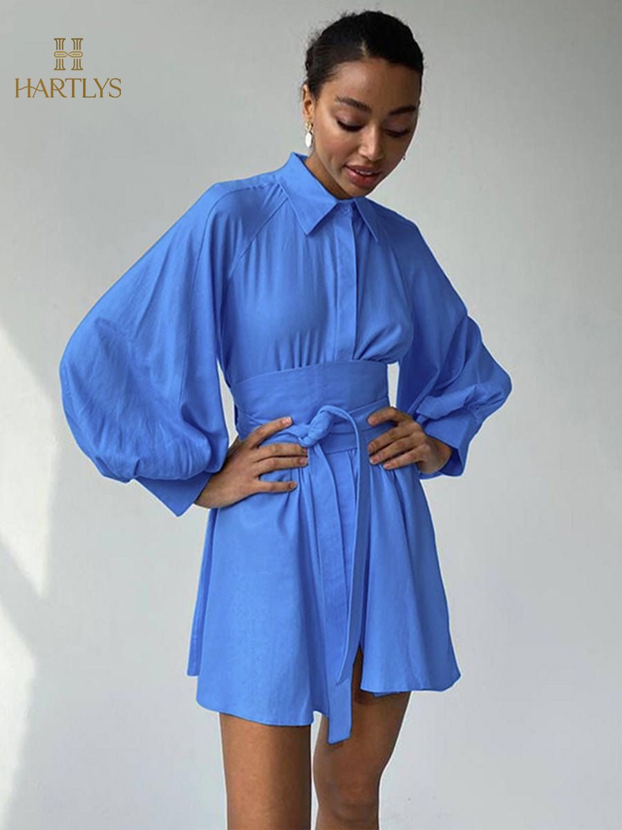 Calista Belted Mini Dress