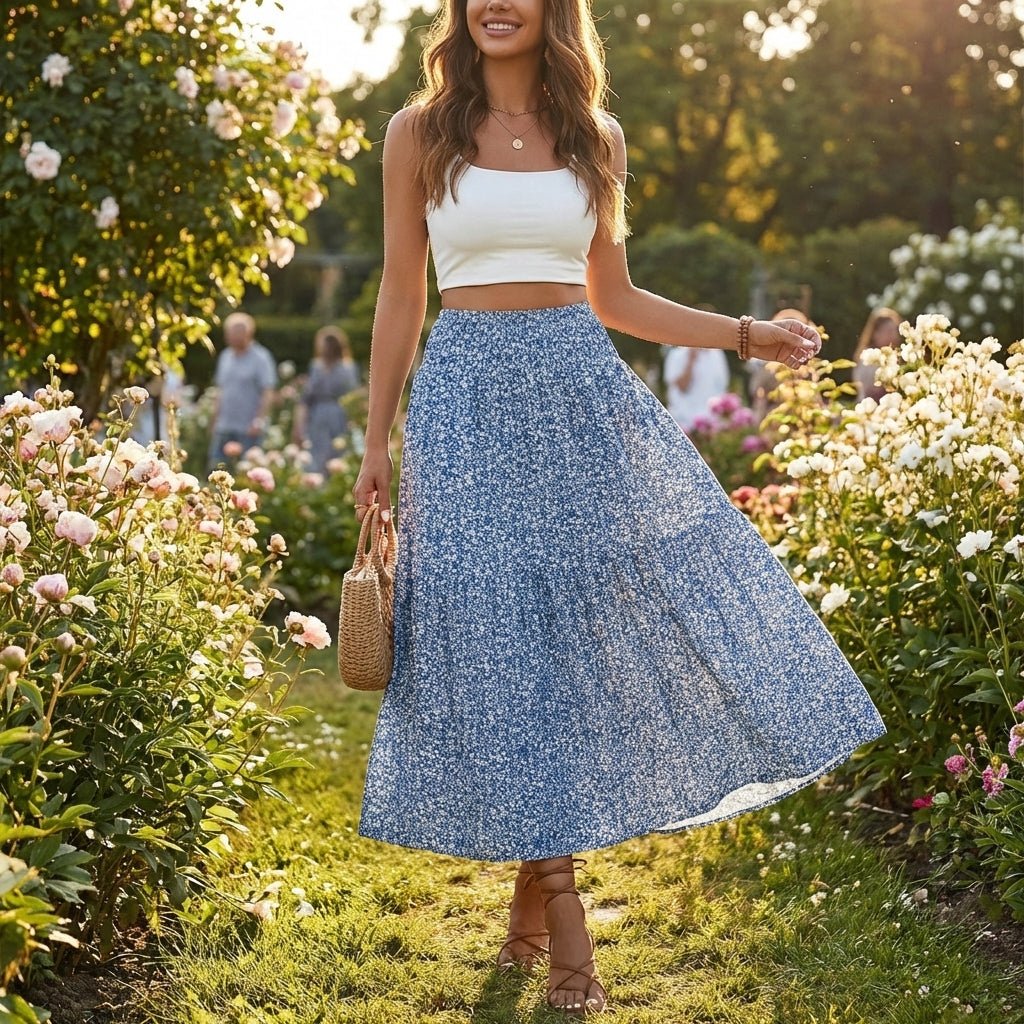 Dahlia Floral Skirt